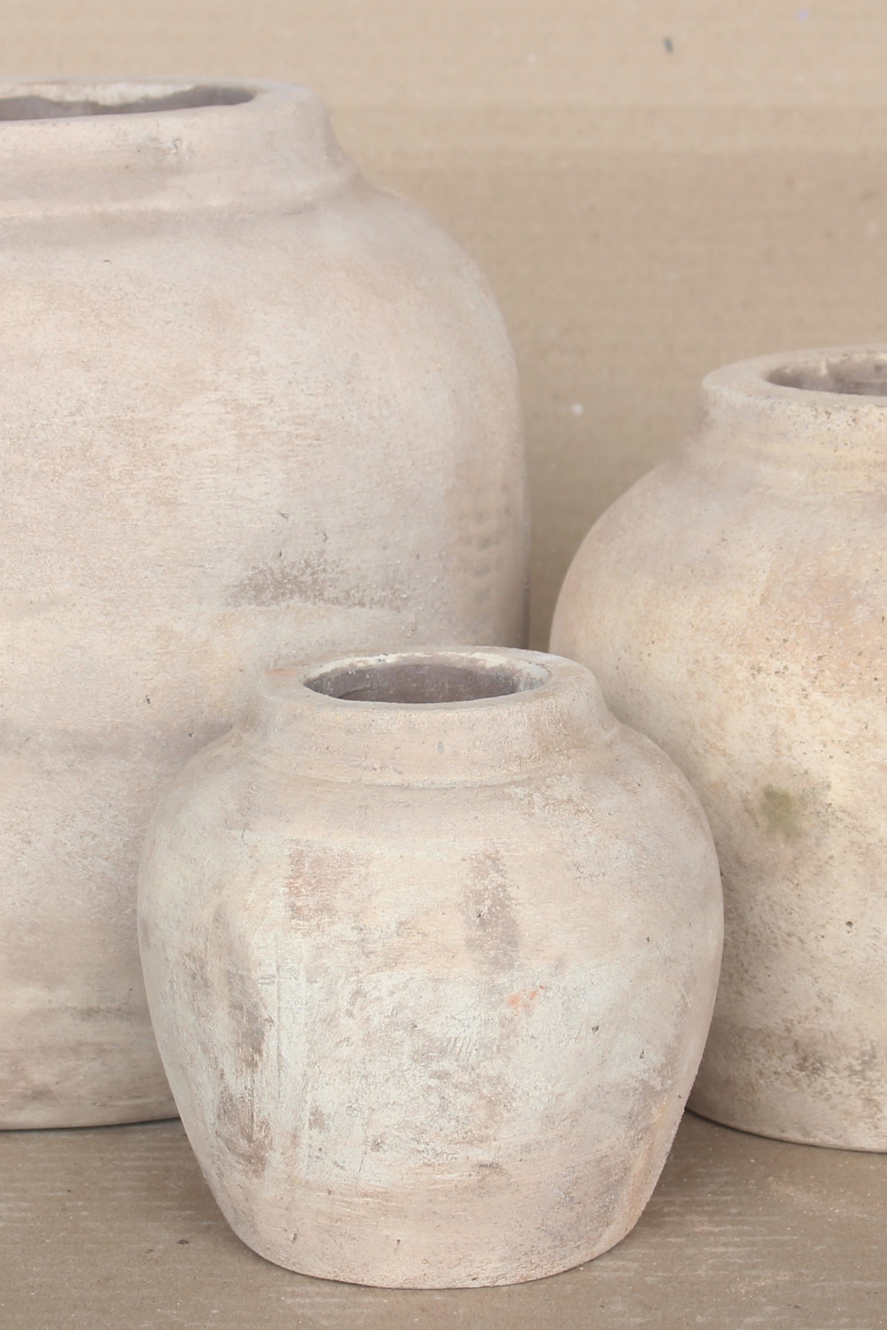 Lucas Light Wash Round Vase Small | By Luxe B Co.