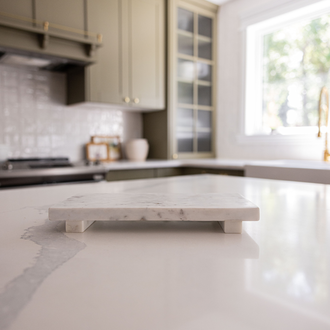 White Marble Trivet Riser | By Luxe B Co.