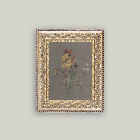 French Wildflowers Framed Antique Inspired Art - Luxe B Co