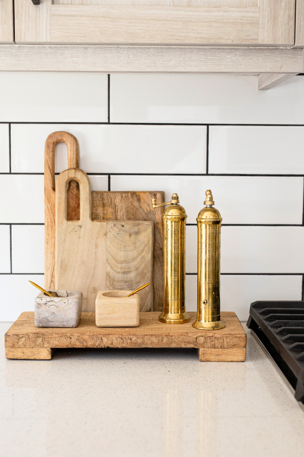 Trivet Riser Reclaimed Elm Wood Natural | By Luxe B Co.