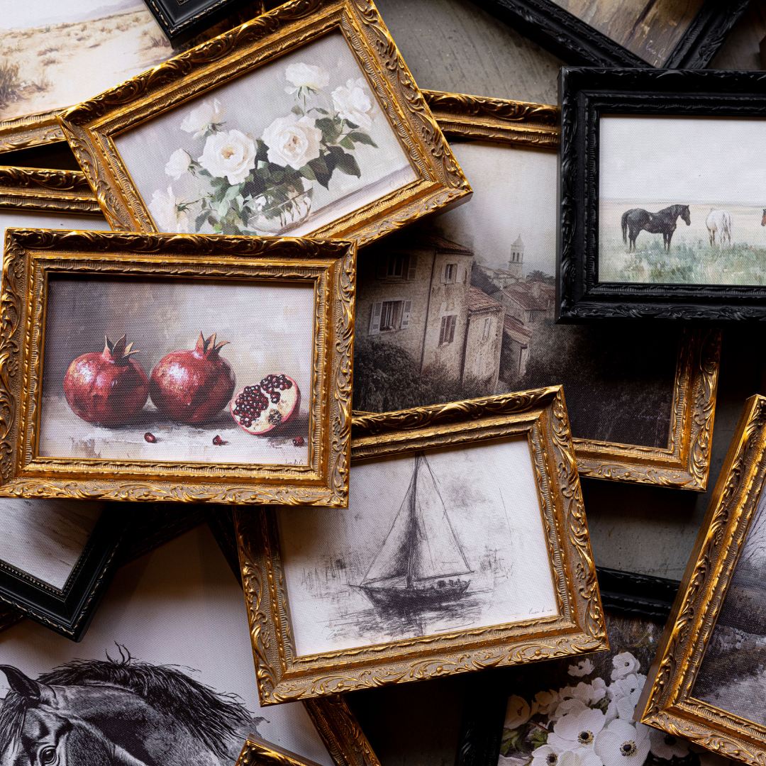 Spring Apple | French Brass Gold Mould Framed Art - Luxe B Co