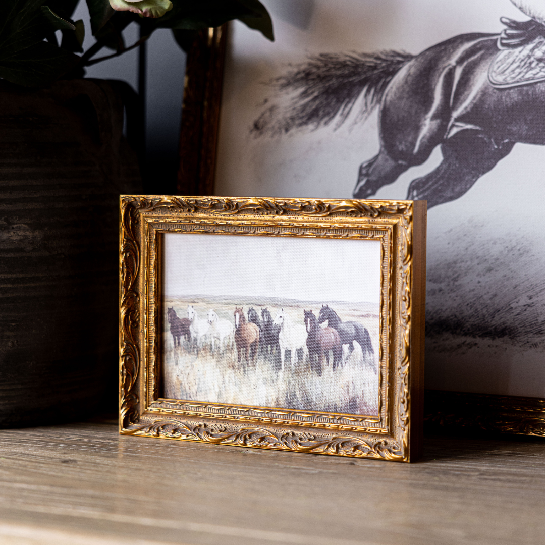 Spring Apple | French Brass Gold Mould Framed Art - Luxe B Co