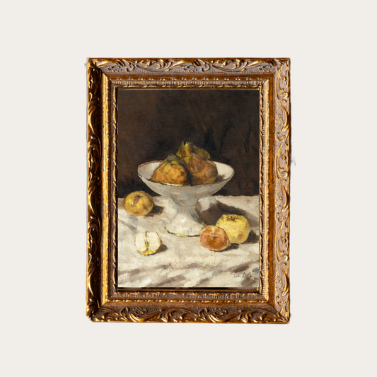 Antique Fruit | French Brass Gold Mould Framed Art - Luxe B Co