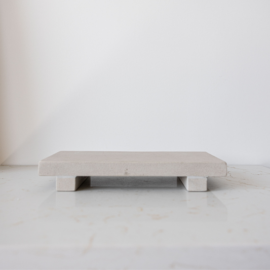 Beige Sandstone Trivet Riser - Luxe B Co