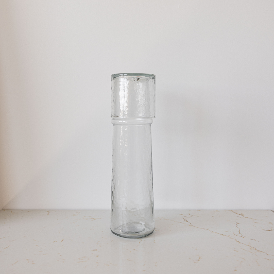 Stripe Glass Carafe Tumbler Set - Luxe B Co