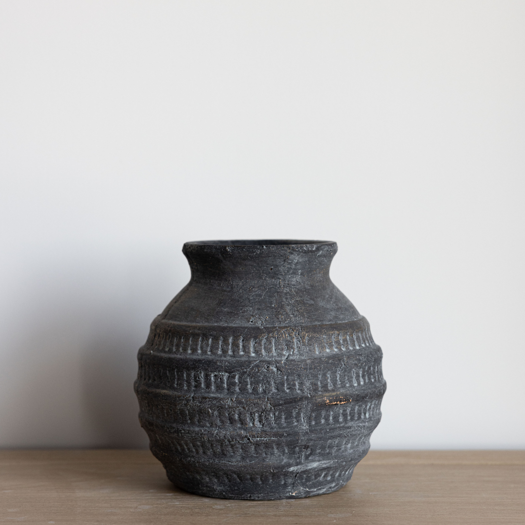 Terracotta Stripe Vase - Luxe B Co