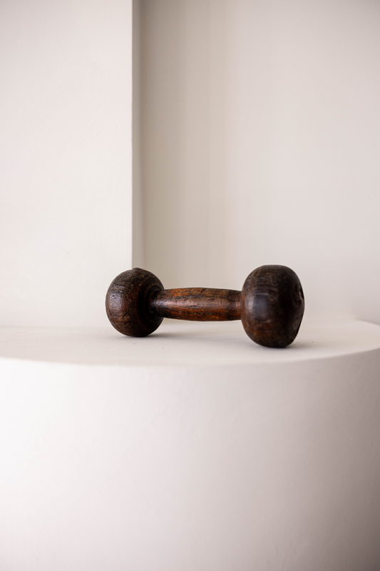 Vintage Wood Dumbbell - Luxe B Co