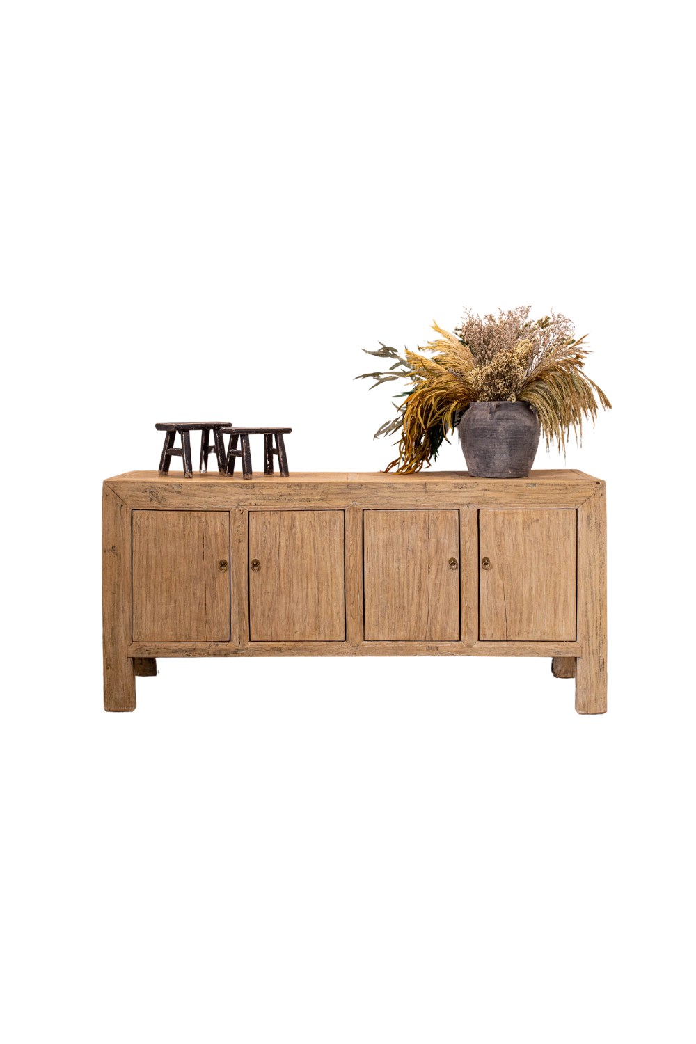 Paso Robles Elm Wood Entertainment Console - Luxe B Co