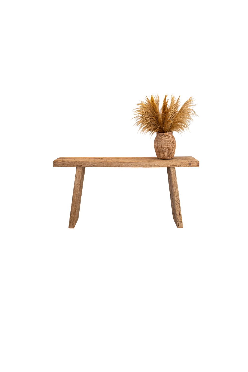 Alter Elm Wood Console Table Moyen | By Luxe B Co.