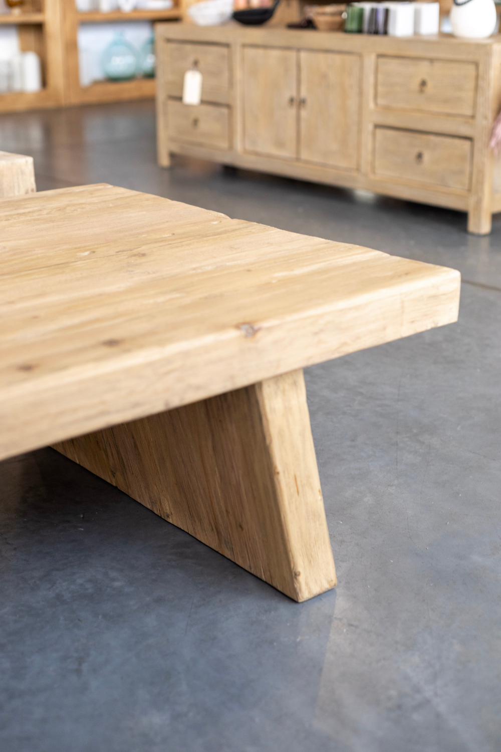 Sausalito Elm Wood Coffee Table - Luxe B Co
