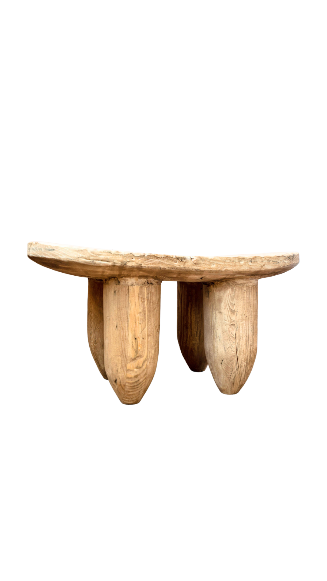 Senufo Stool Bench Natural Elm Small - Luxe B Co