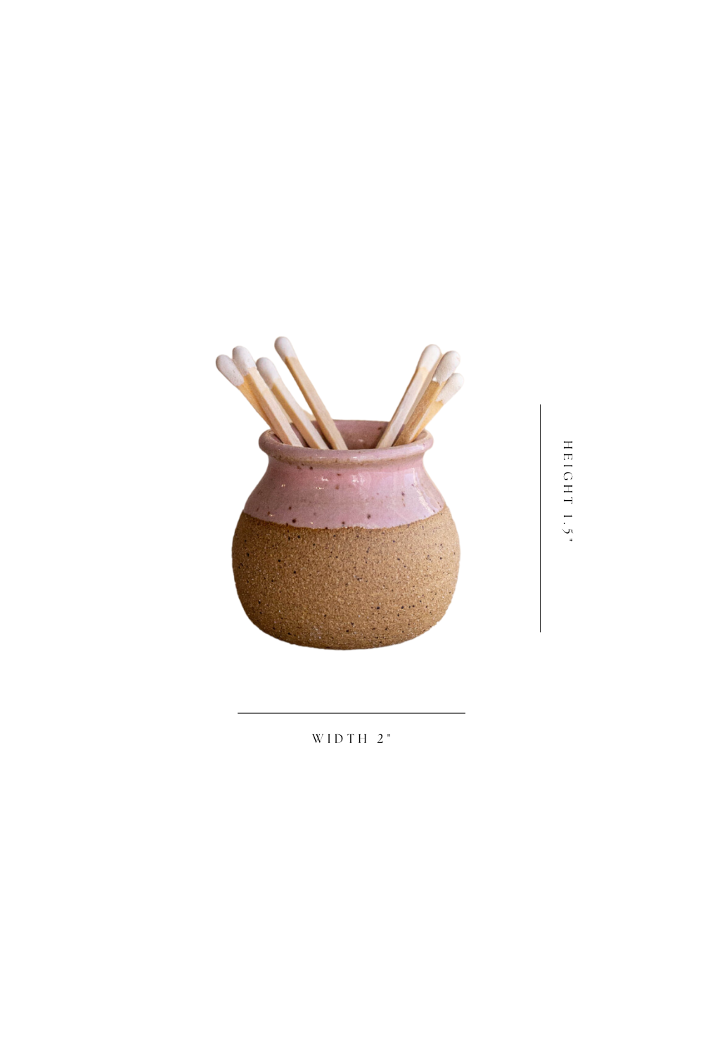 Pink Match Striker - Handmade Two Toned Strike Mini Pottery - Luxe B Pampas Grass  Vintage Home Decor Shop Luxe B Co Instagram