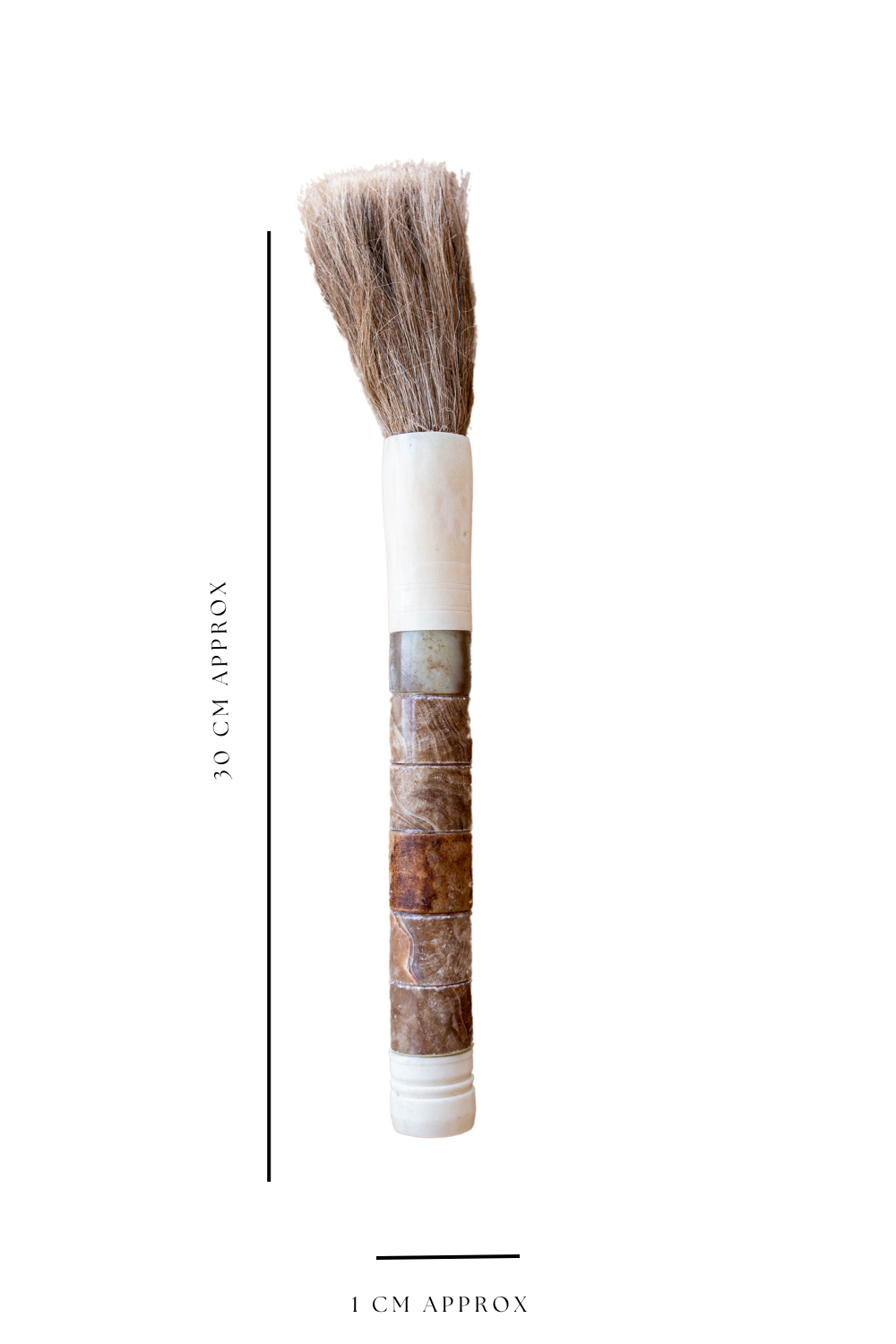 Natural Bone Calligraphy Paint Brush Vintage Sandy Brown - Luxe B Co