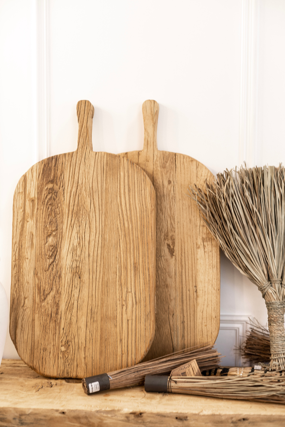 Elm Wood Cutting Board - Luxe B Pampas Grass  Vintage Home Decor Shop Luxe B Co Instagram