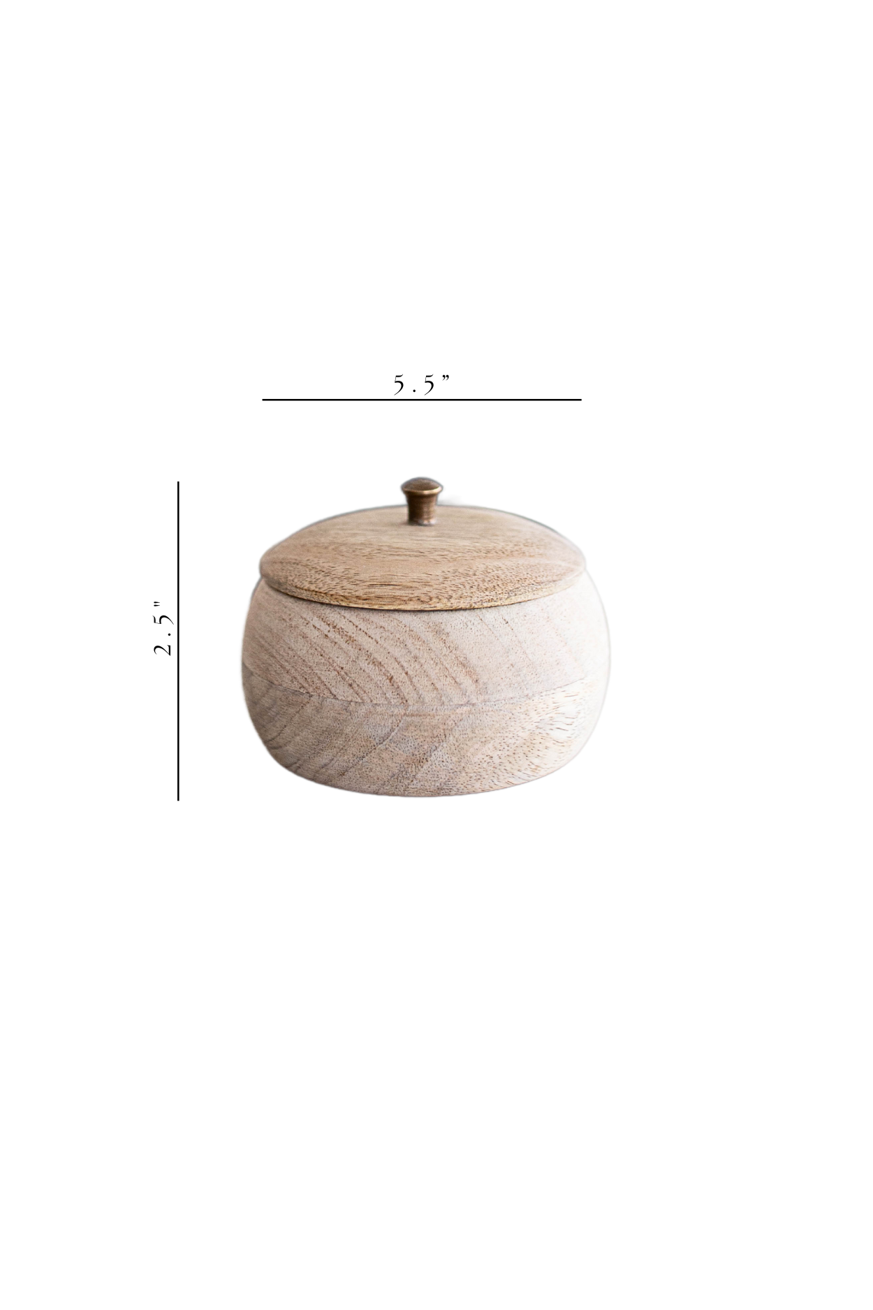 Handmade Mango Wood Jar | By Luxe B Co. 