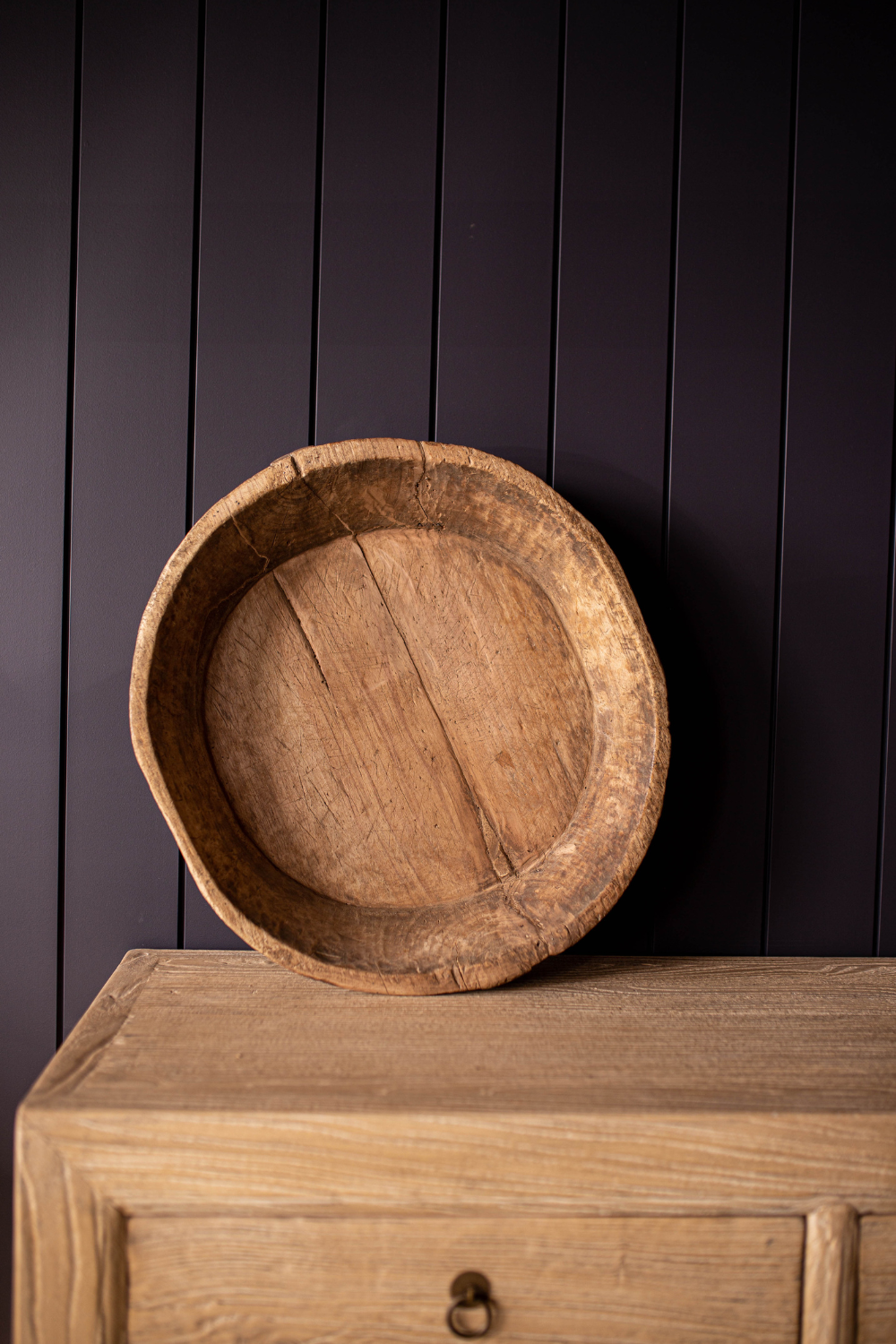 Vintage Round Wood Basins One-of-Kind - Basin A - Luxe B Co