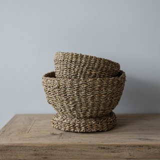 Woven Seagrass Bowl - Luxe B Co