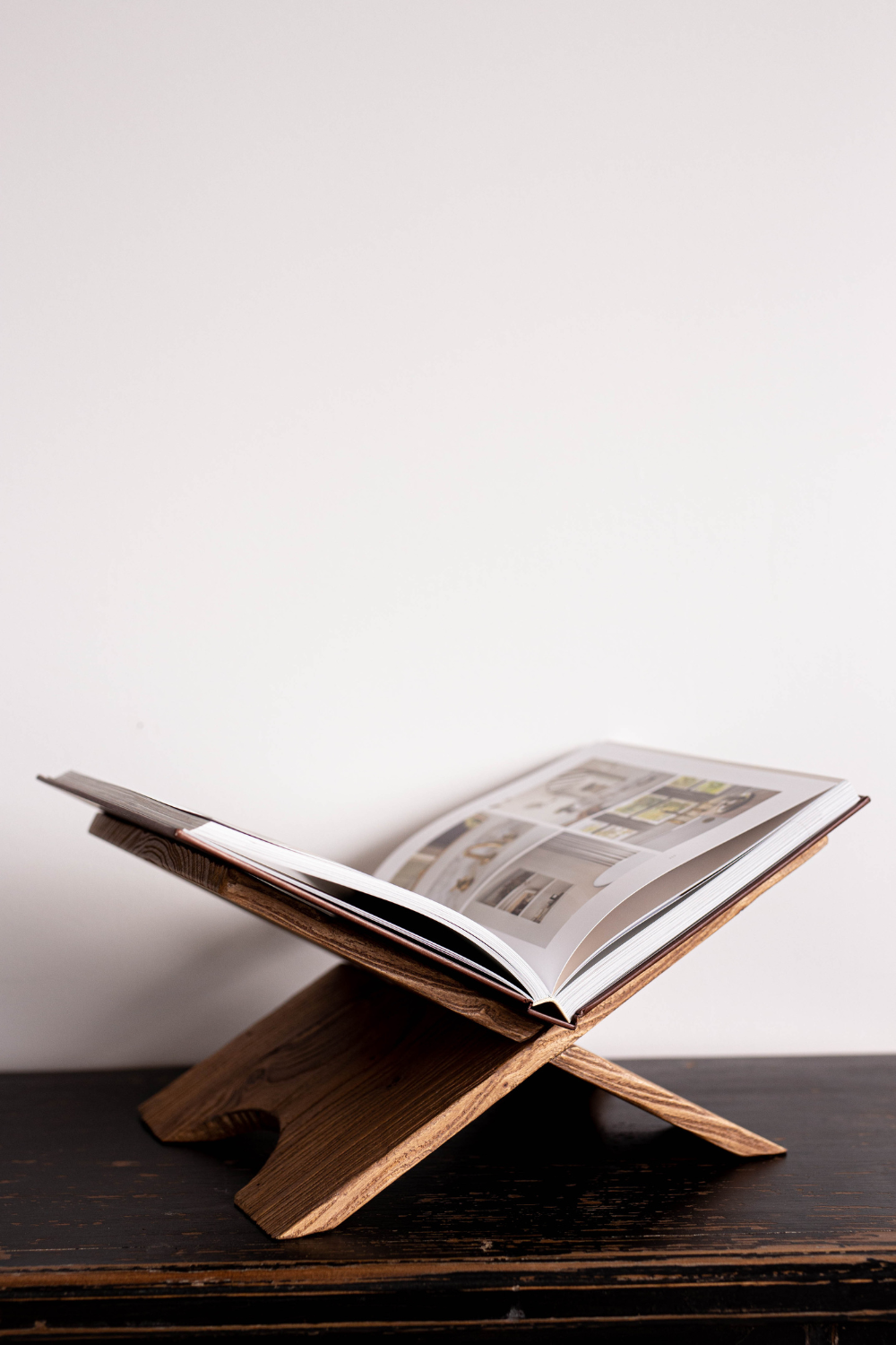 Vintage Reclaim Wood Book Stand - Luxe B Co