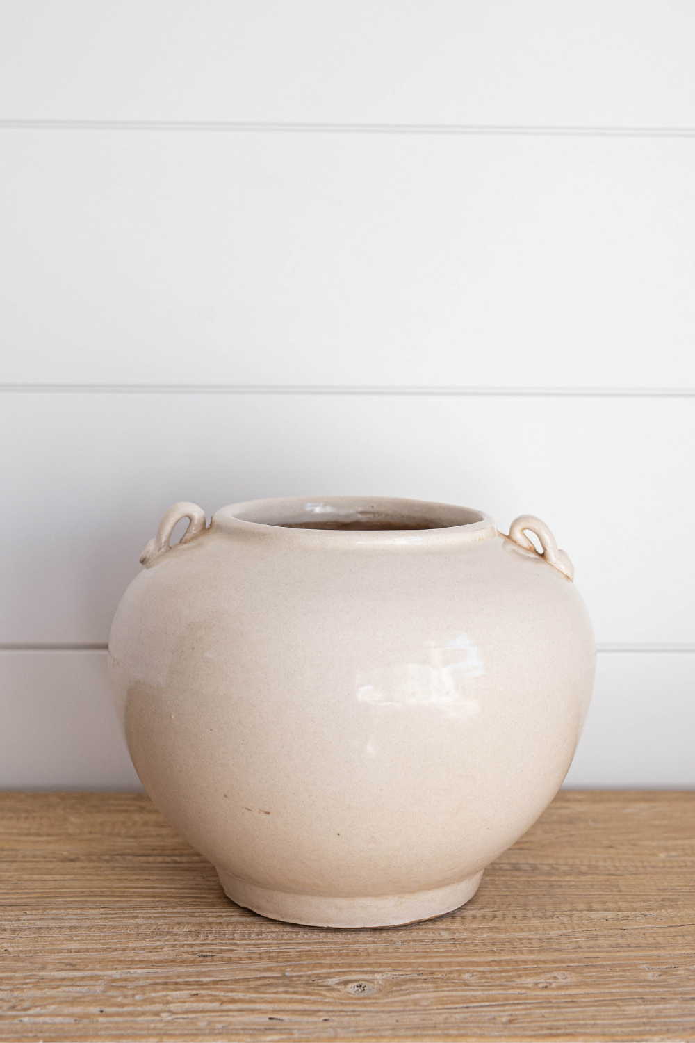 Cream Glazed Vintage Pot - Luxe B Co