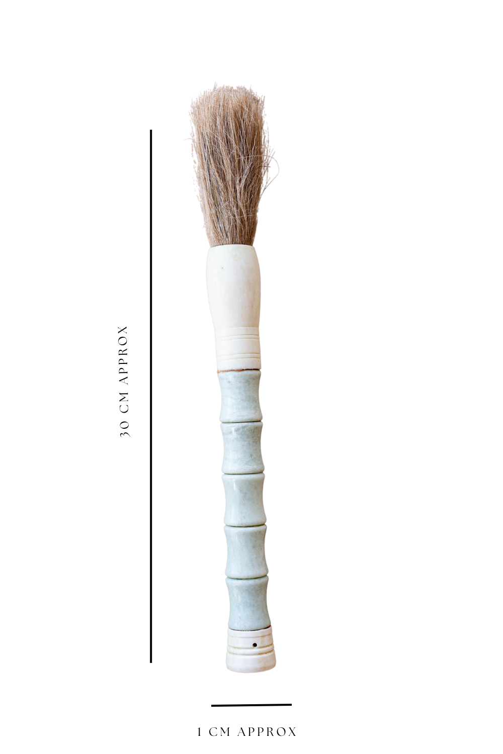 Natural Bone Calligraphy Paint Brush Vintage Soft Green - Luxe B Co