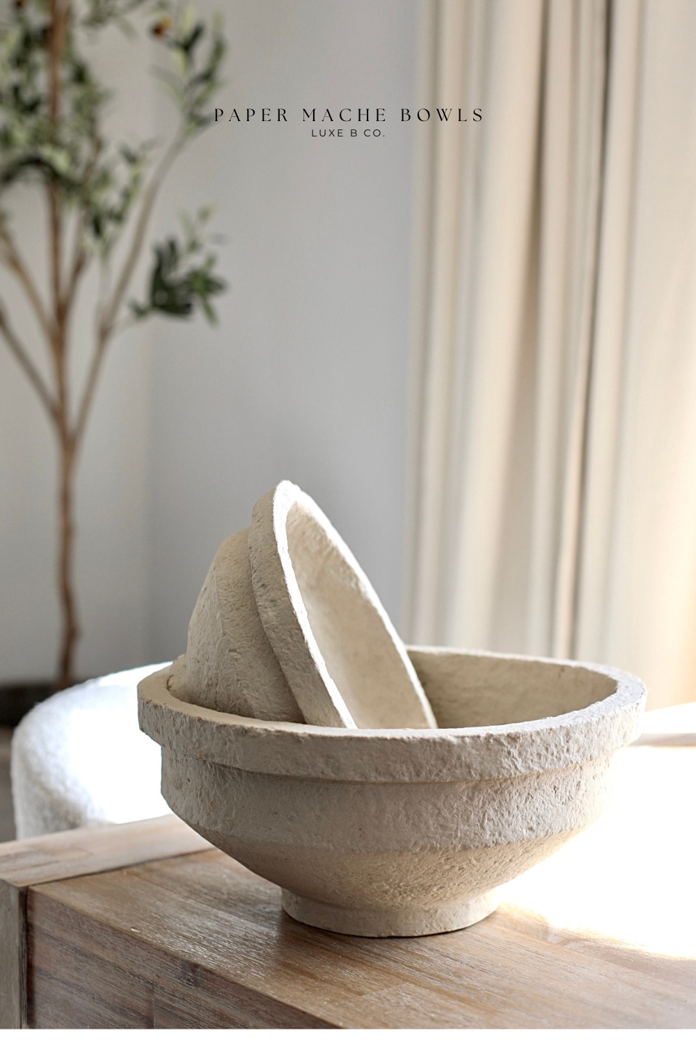 Paper Mache Bowls - Luxe B Co Vintage Home Decor Shop Luxe B Co Instagram