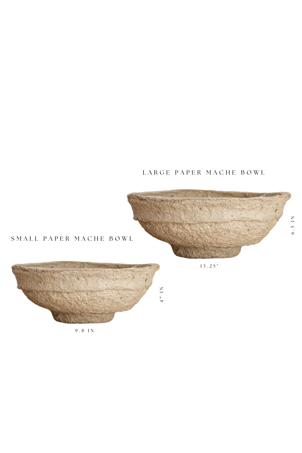 Paper Mache Bowls - Luxe B Co Vintage Home Decor Shop Luxe B Co Instagram