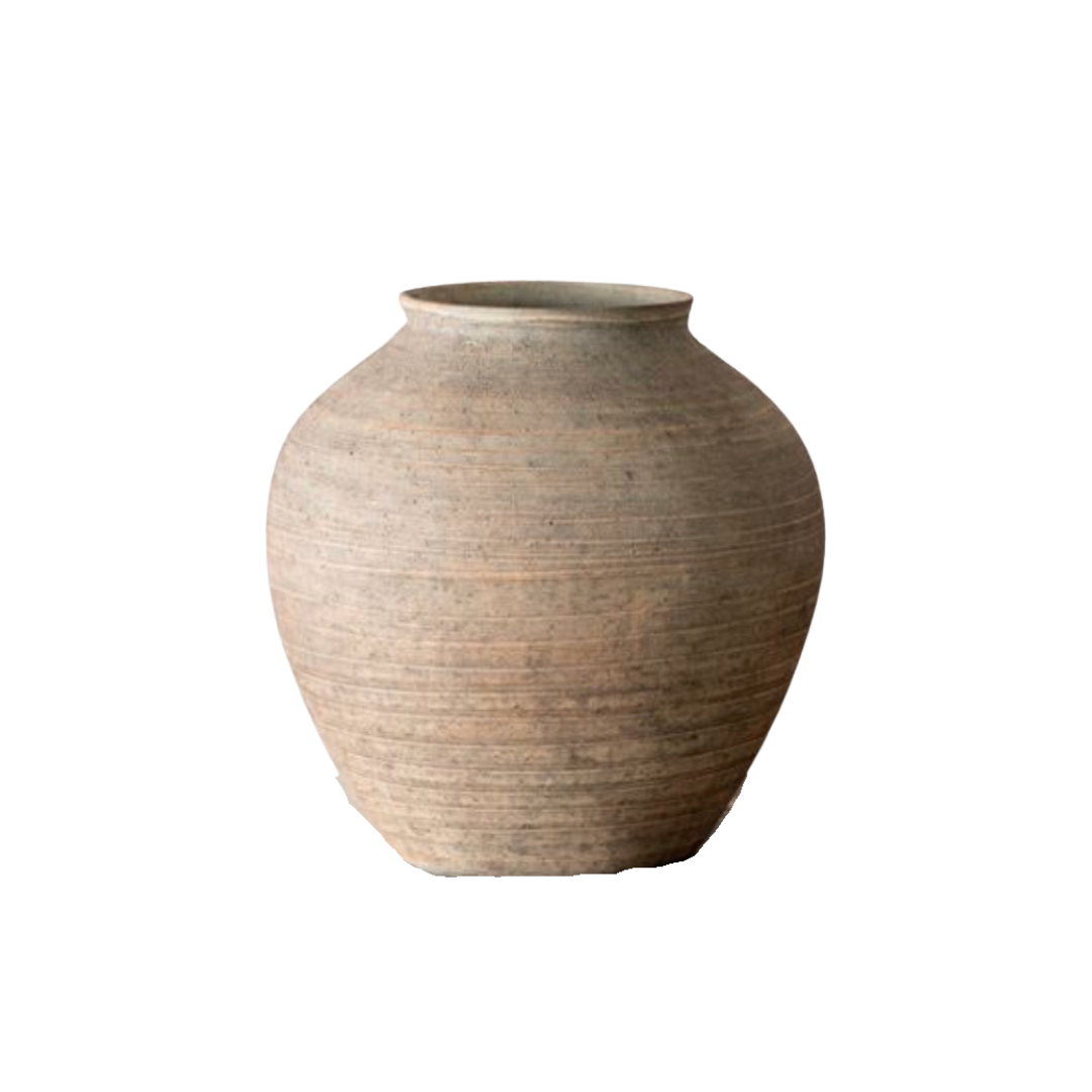 Natural Stripe Plum Vase - Luxe B Co