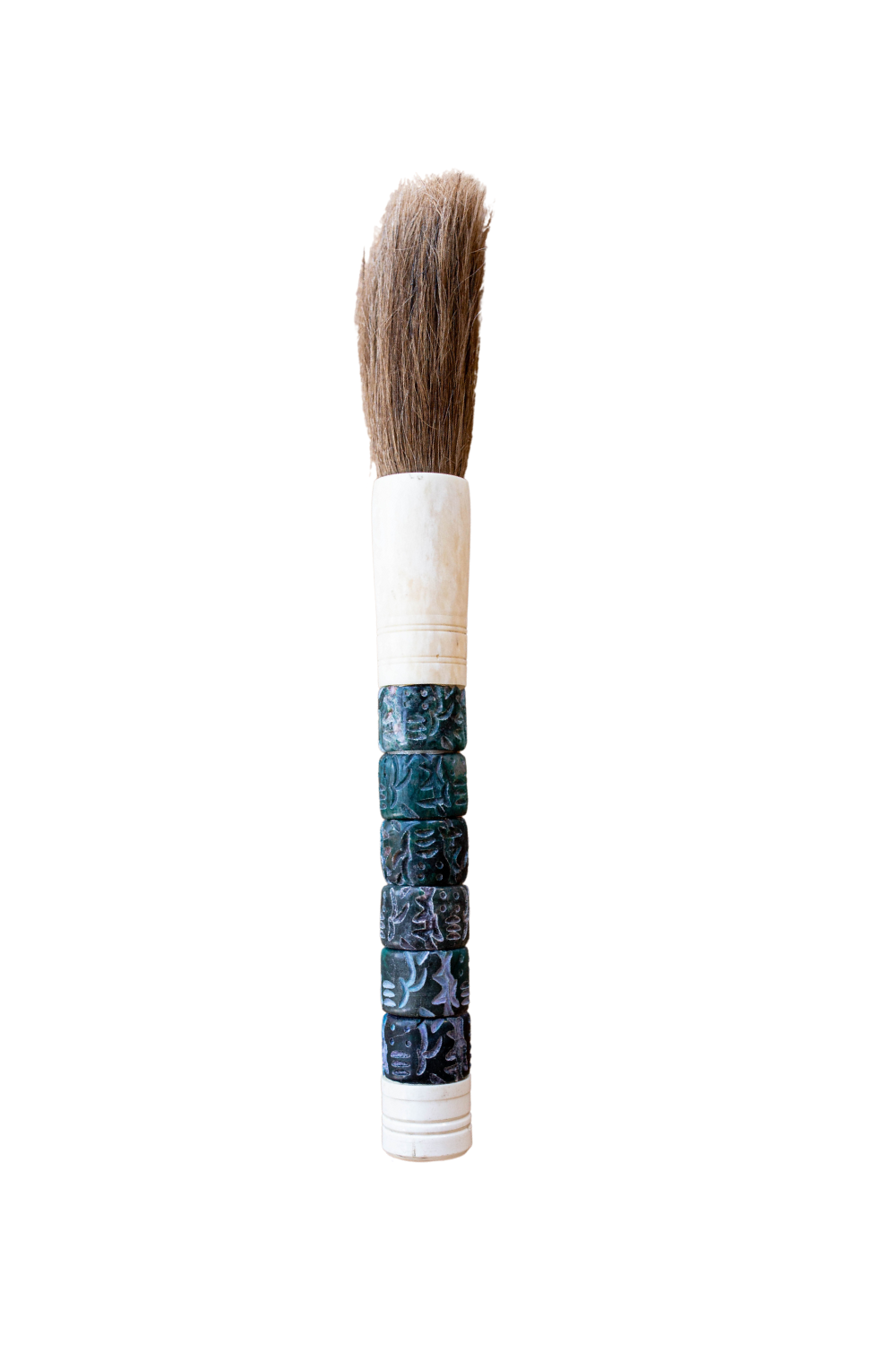 Natural Bone Calligraphy Paint Brush Vintage Dark Blue - Luxe B Co