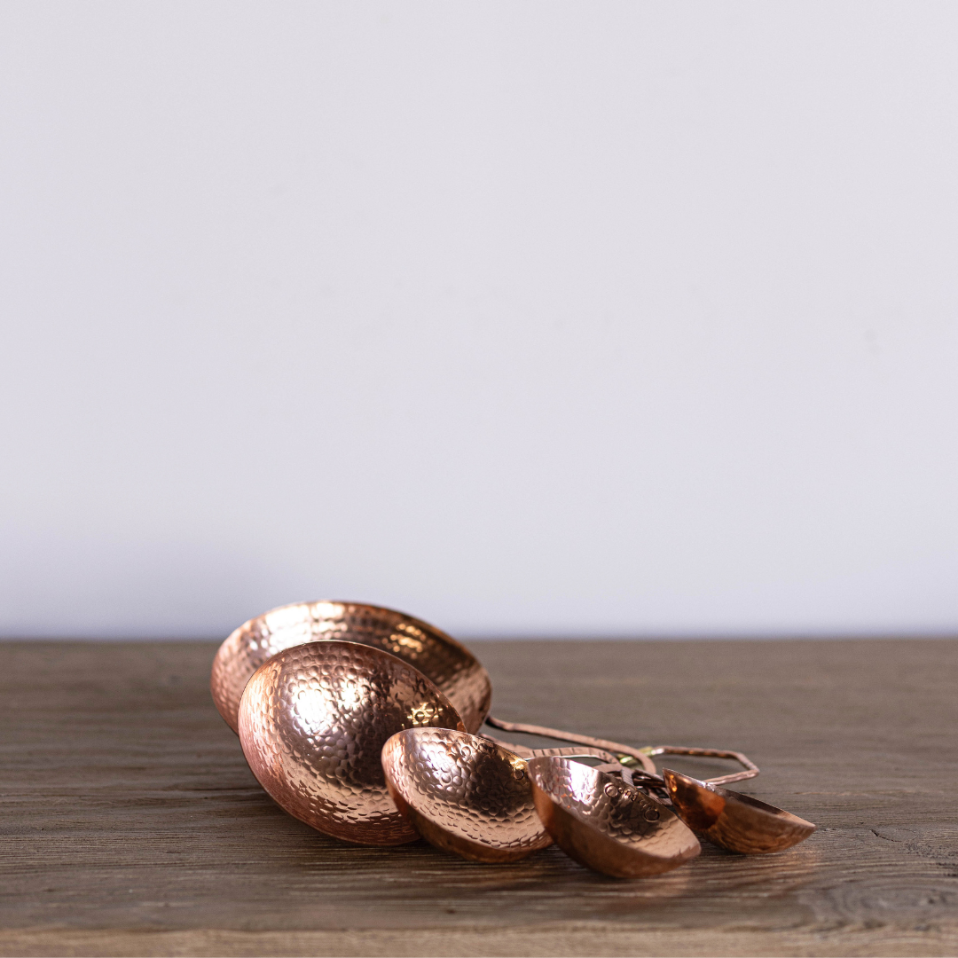 Copper Hammered Measuring Cups - Luxe B Co