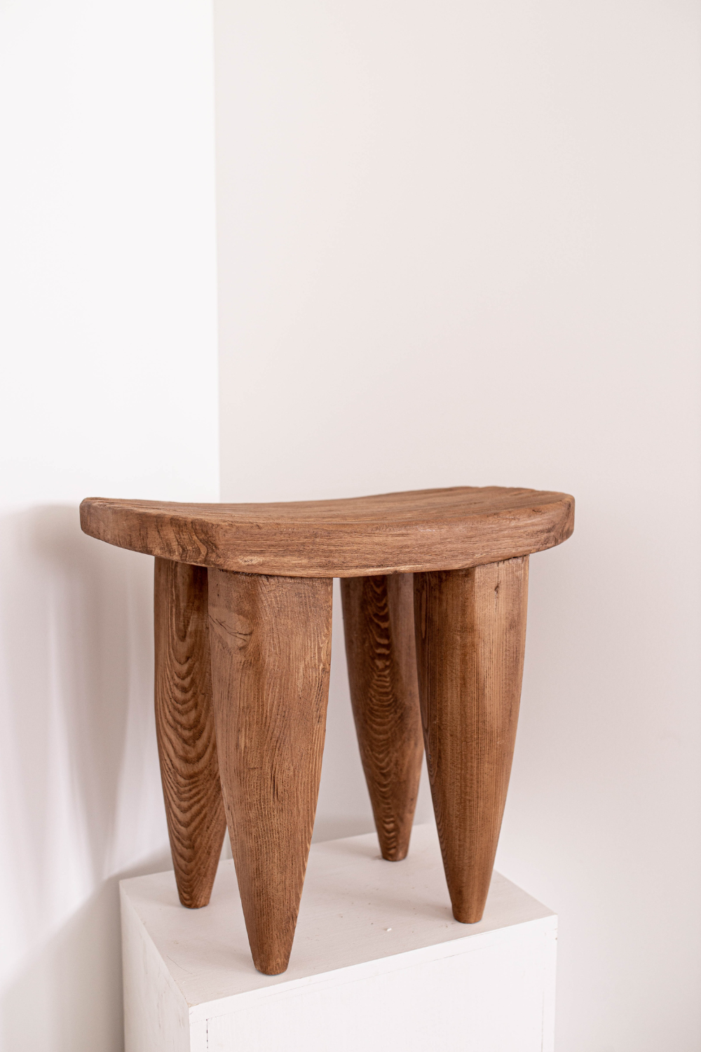 NEW! Senufo Stool Bench Warm Natural Elm Large - Luxe B Co