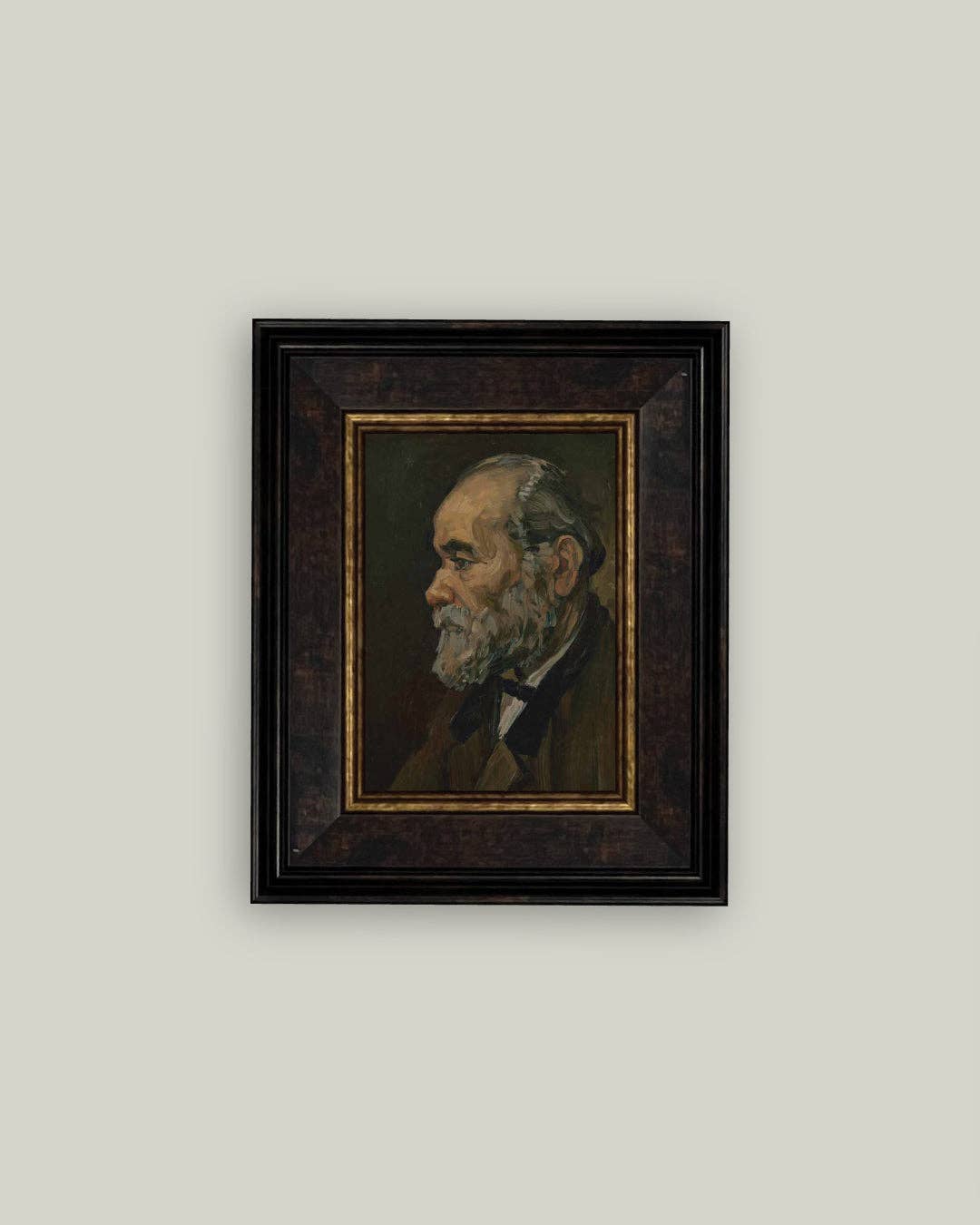 Old Man Framed Antique Art