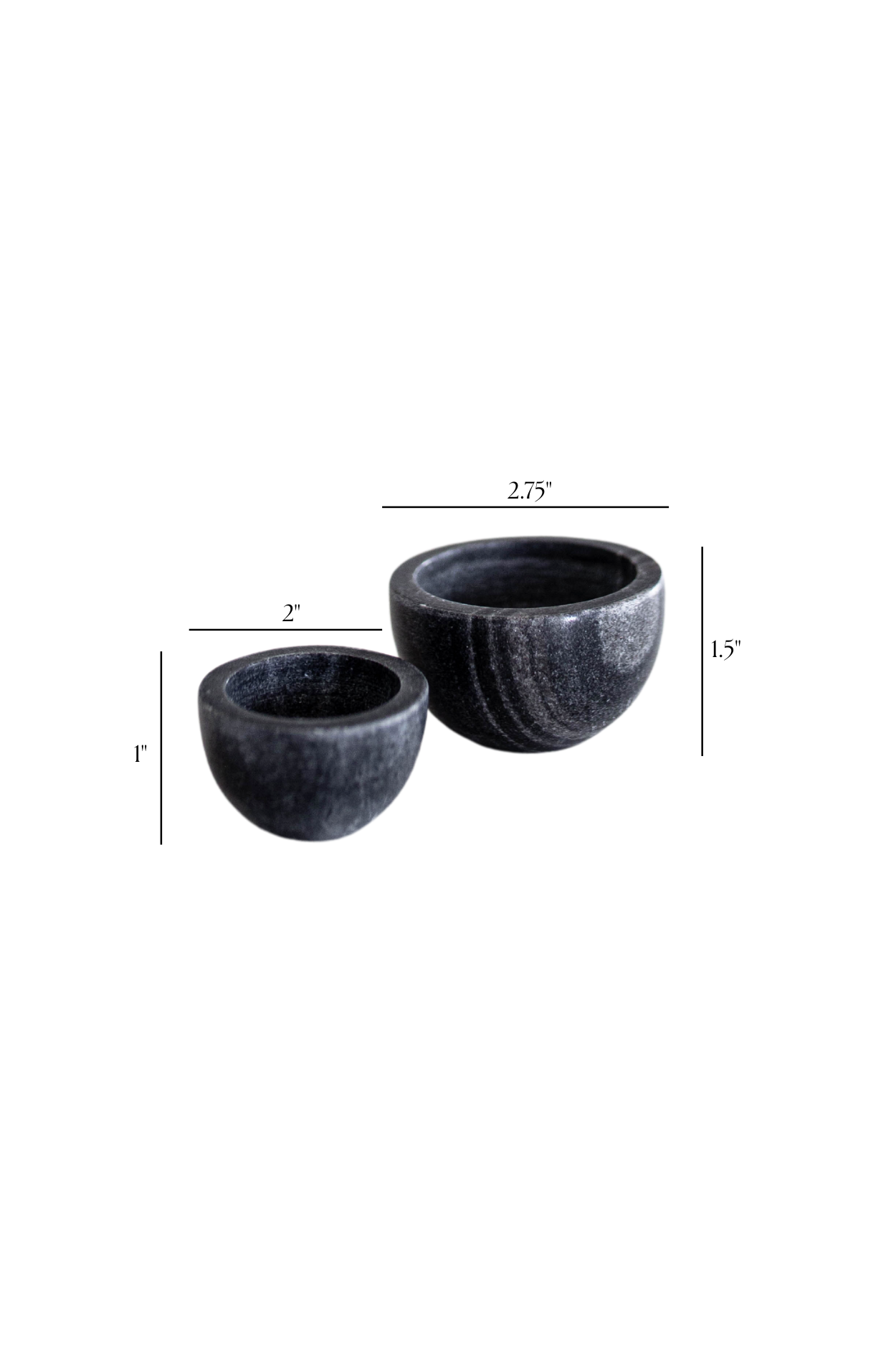 Gray marble dish from Luxe B Co, featuring a smooth, stone-turned design perfect for serving or decorative use.