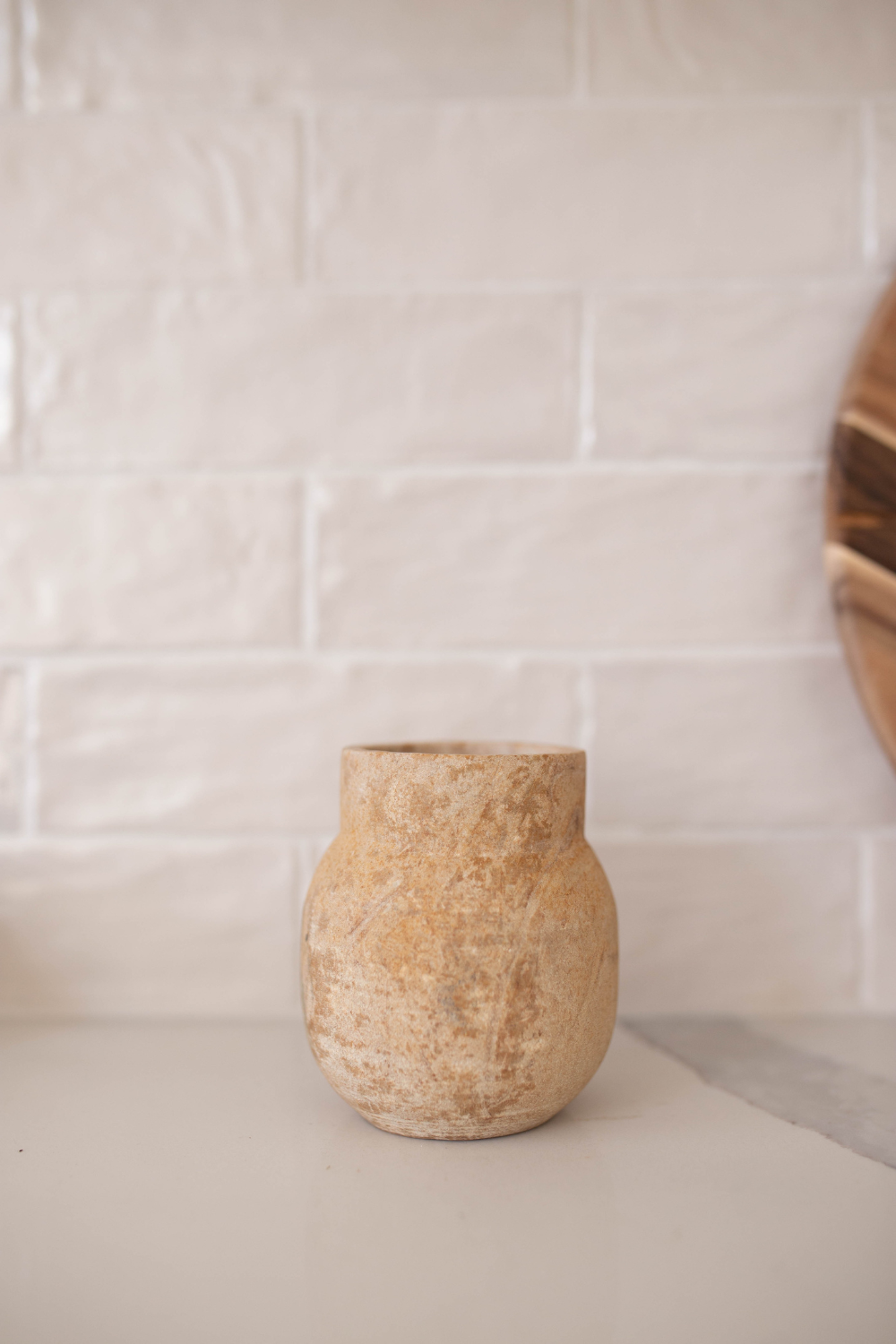 Sandstone Vase - Luxe B Pampas Grass  Vintage Home Decor Shop Luxe B Co Instagram