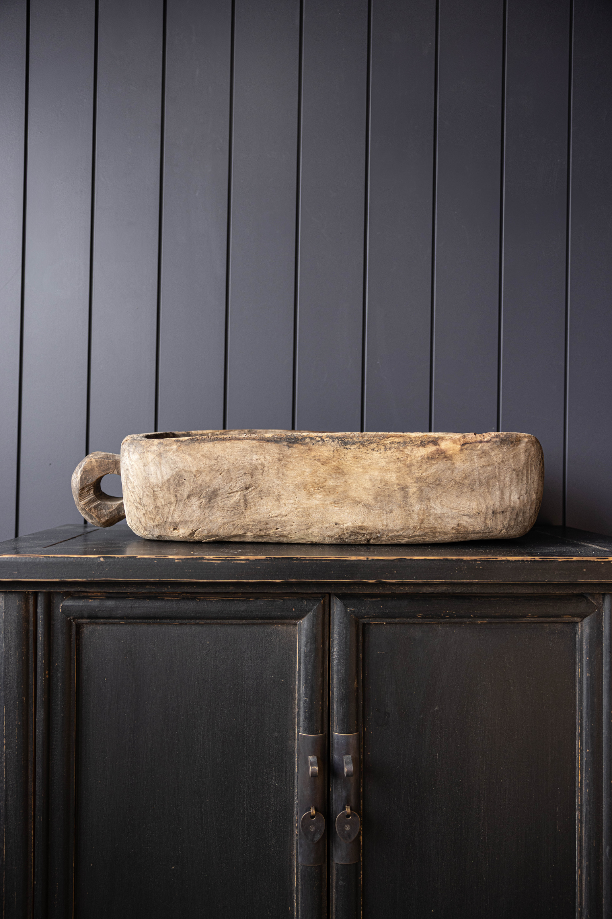Vintage Inspired Reclaimed Elm Wood Basin | One Of A Kind | By Luxe B Co.