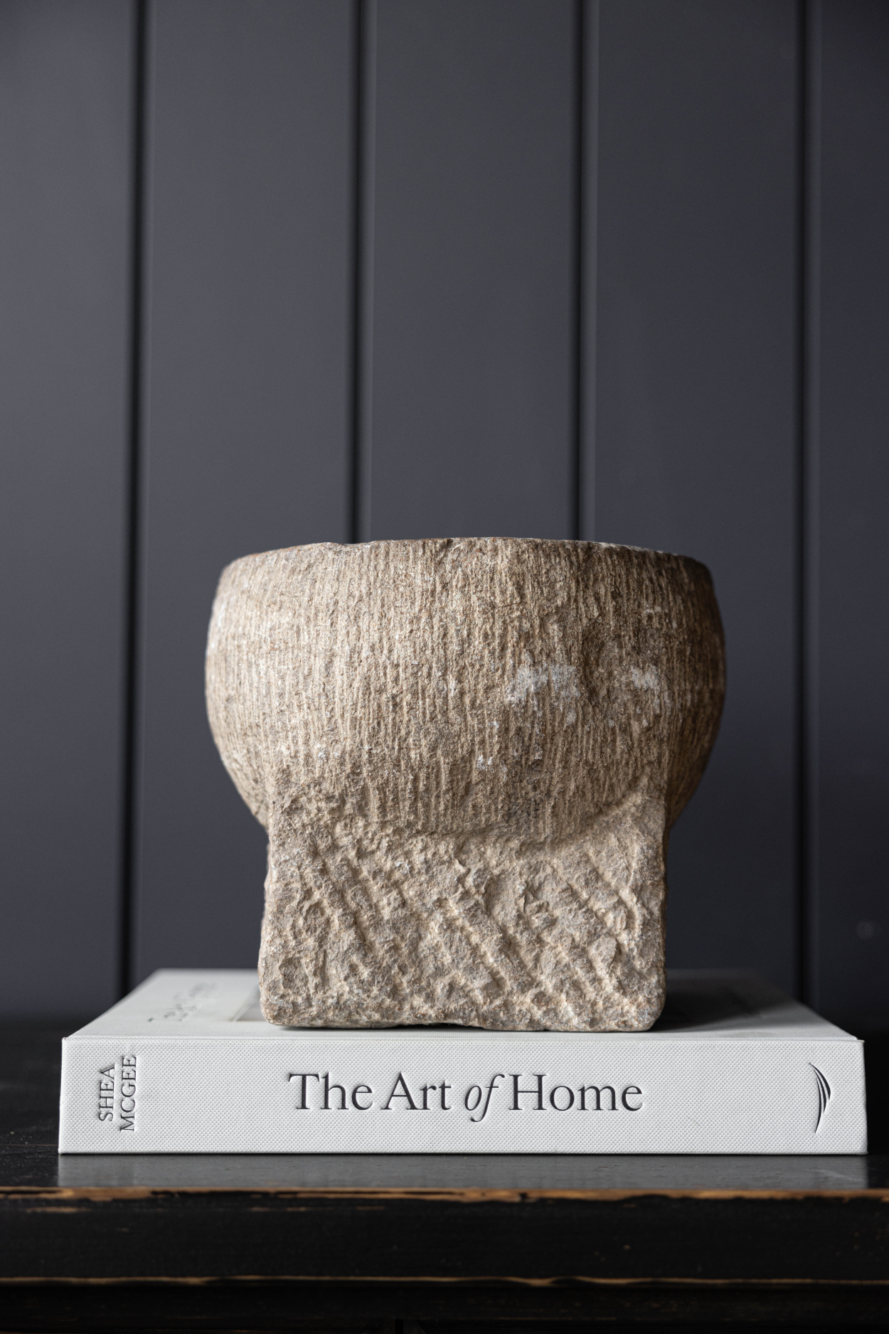 Vintage Inspired Large Stone Mortar | One Of A Kind