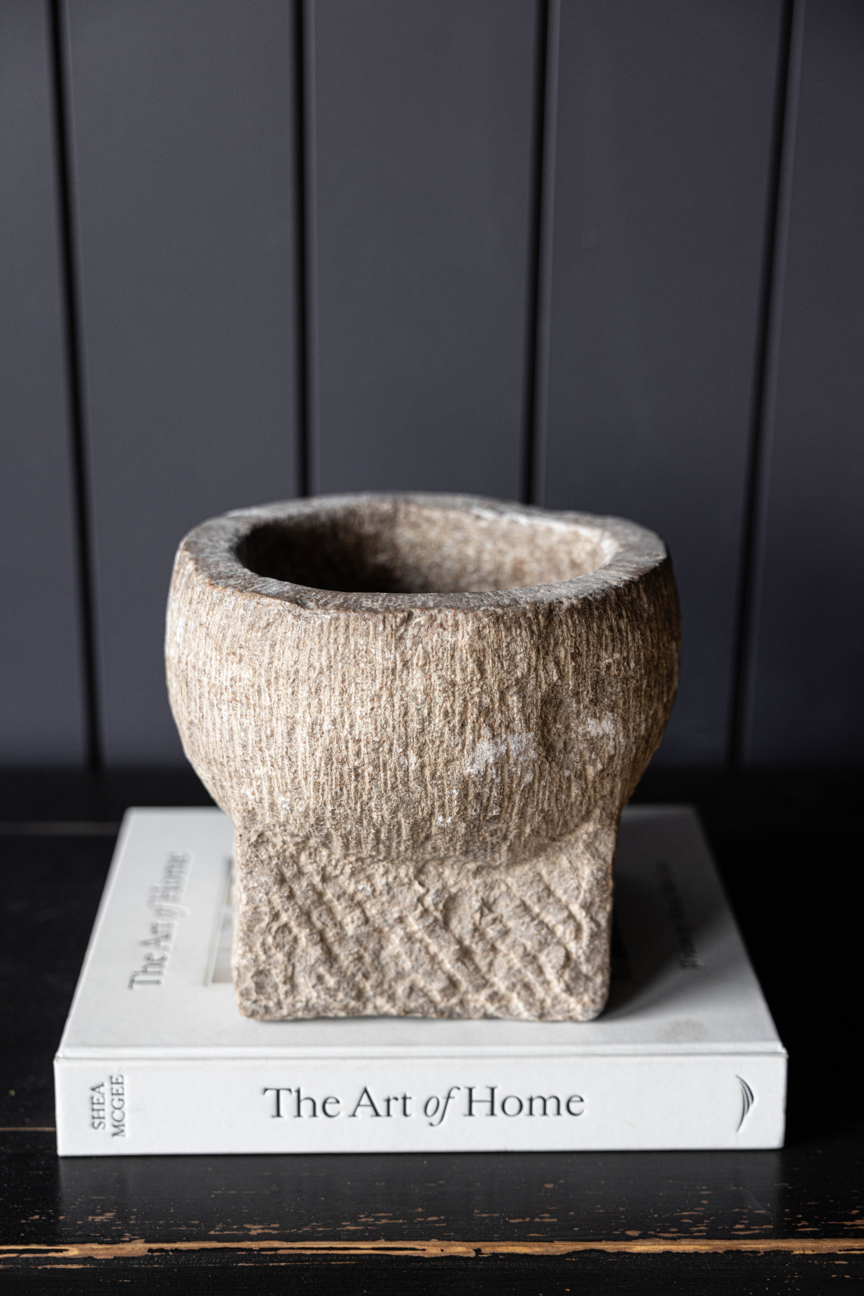 Vintage Inspired Large Stone Mortar | One Of A Kind