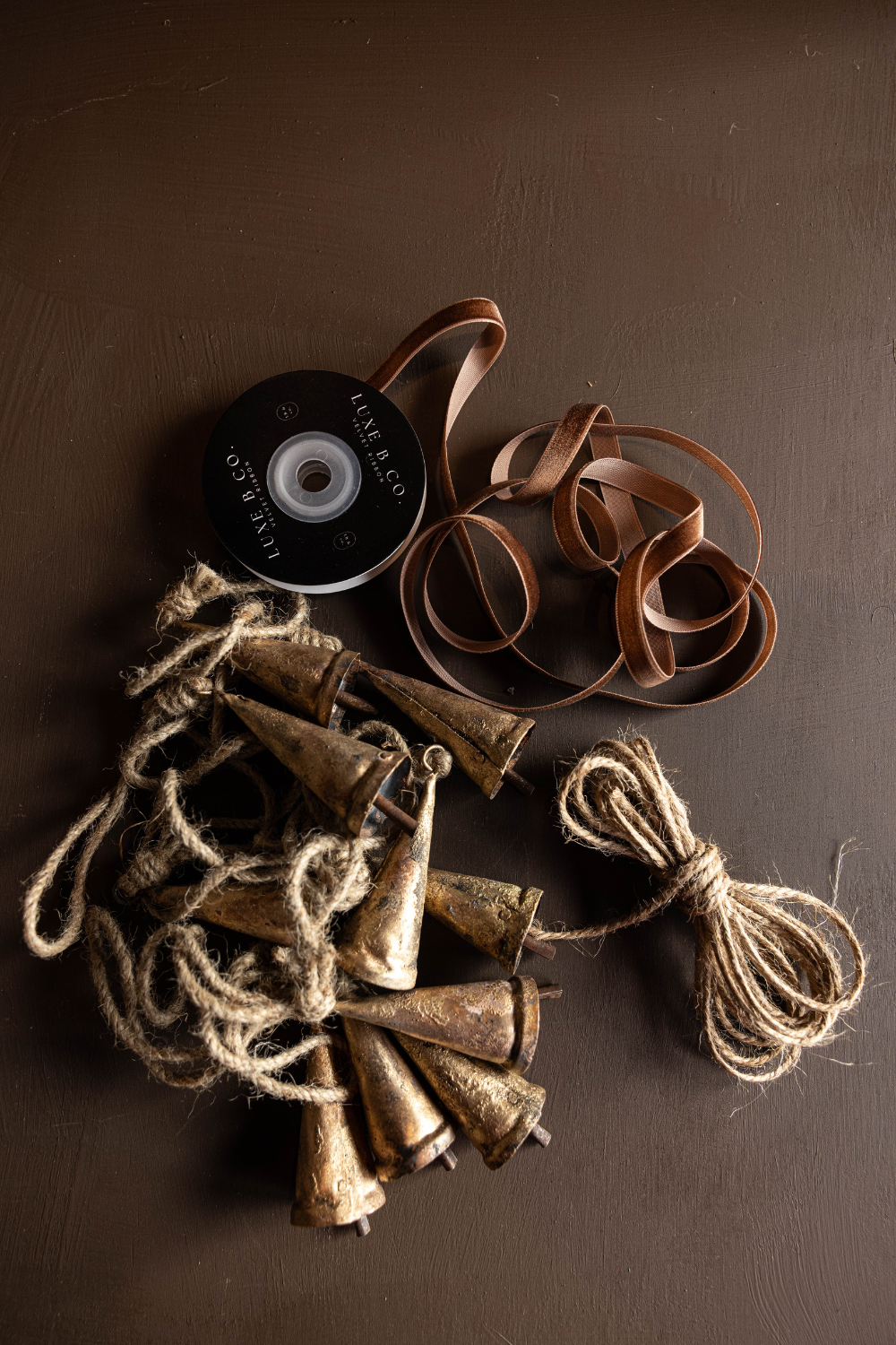 Tapered Brass Inspired Bell Ornaments | By Luxe B Co. 