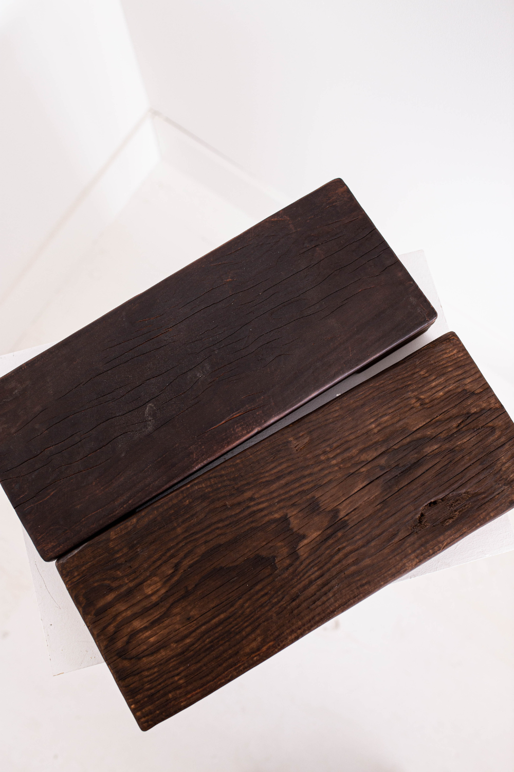 Trivet Riser Solid Reclaimed Wood Hazelnut Stain Large - Luxe B Co