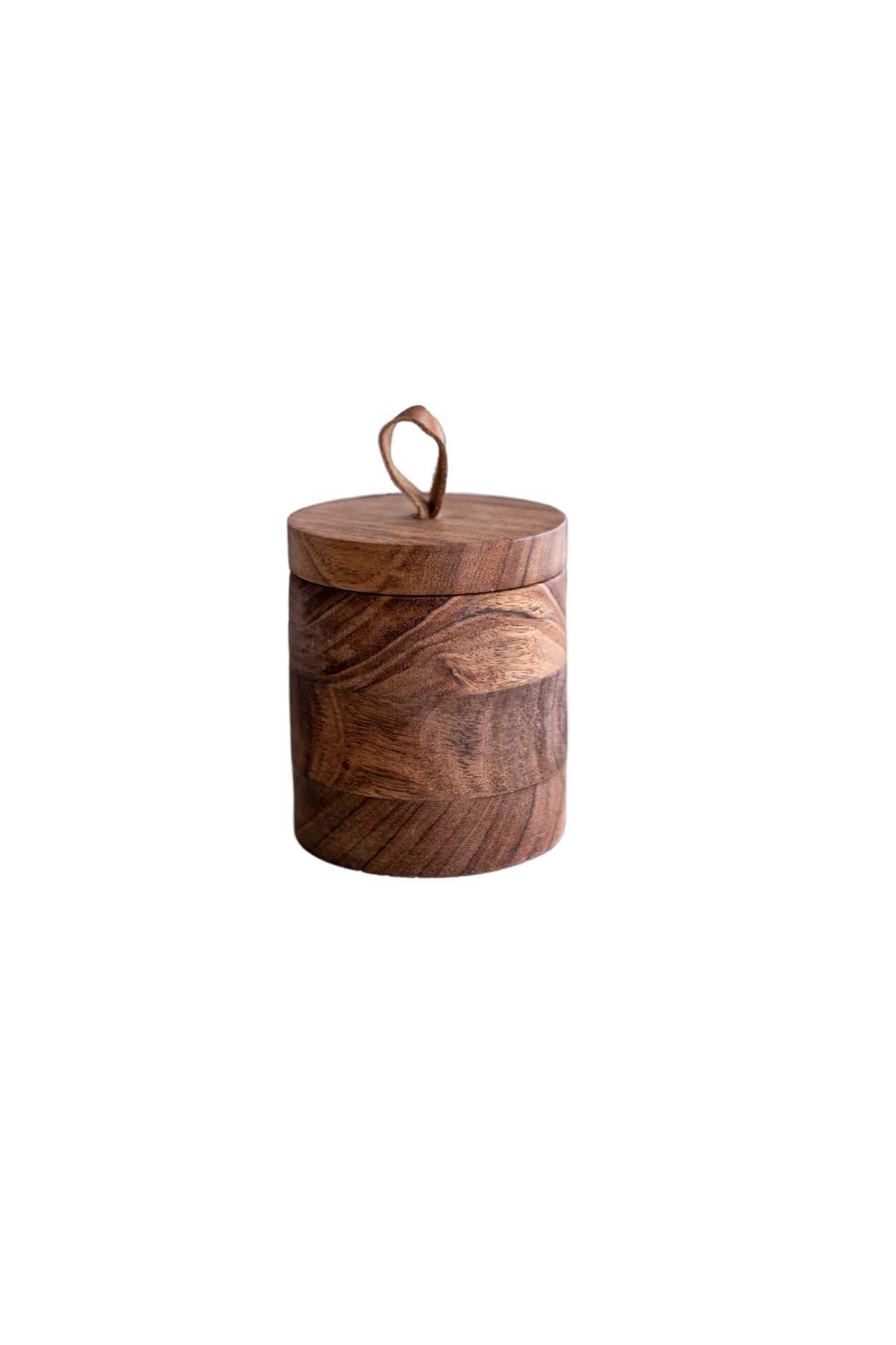 Handmade Acacia Wood Jar | By Luxe B Co. 