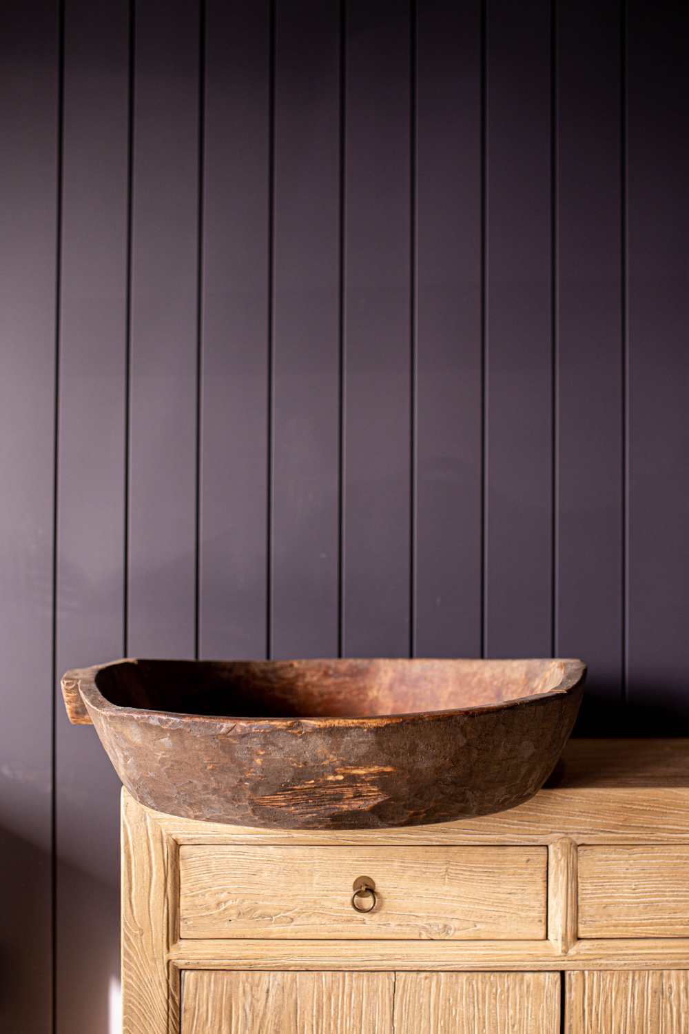 Vintage Round Wood Basins One-of-Kind - Basin B - Luxe B Co