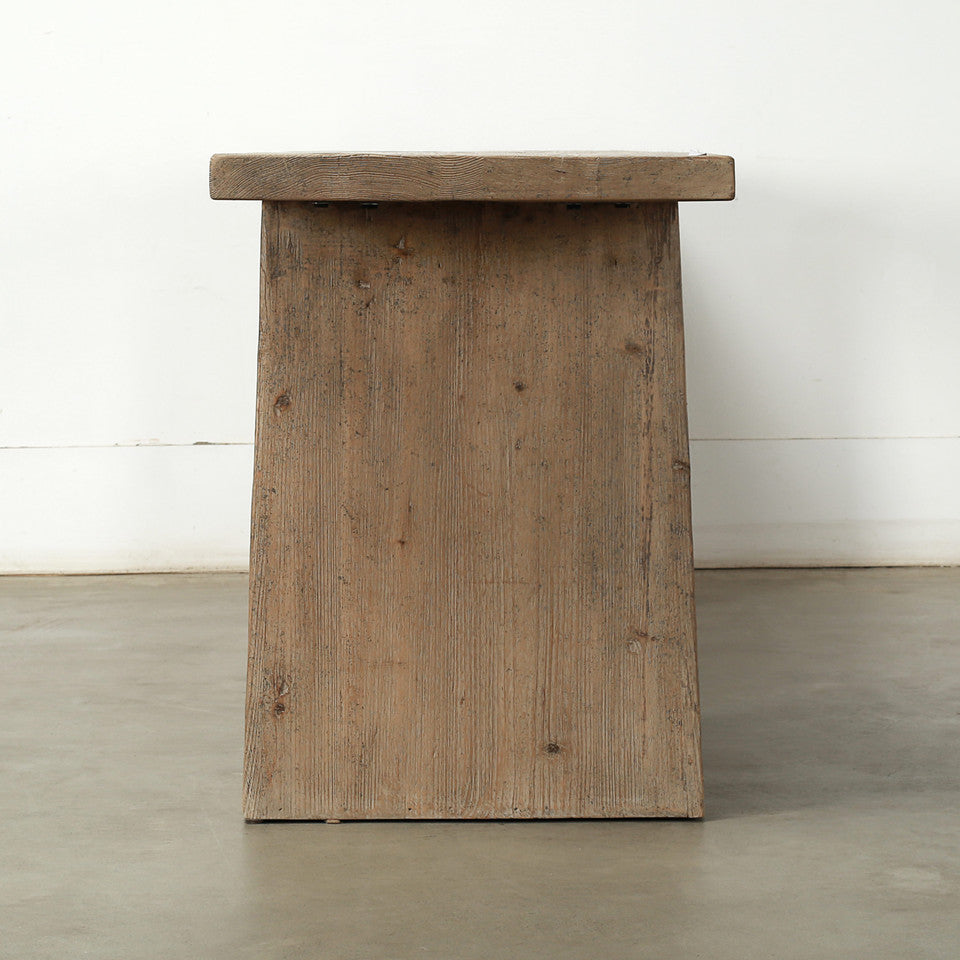 Alter Reclaimed Elm Wood Console Table | By Luxe B Co.