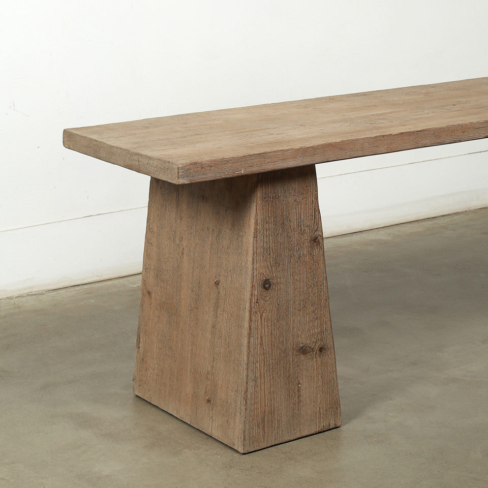 Alter Reclaimed Elm Wood Console Table | By Luxe B Co.