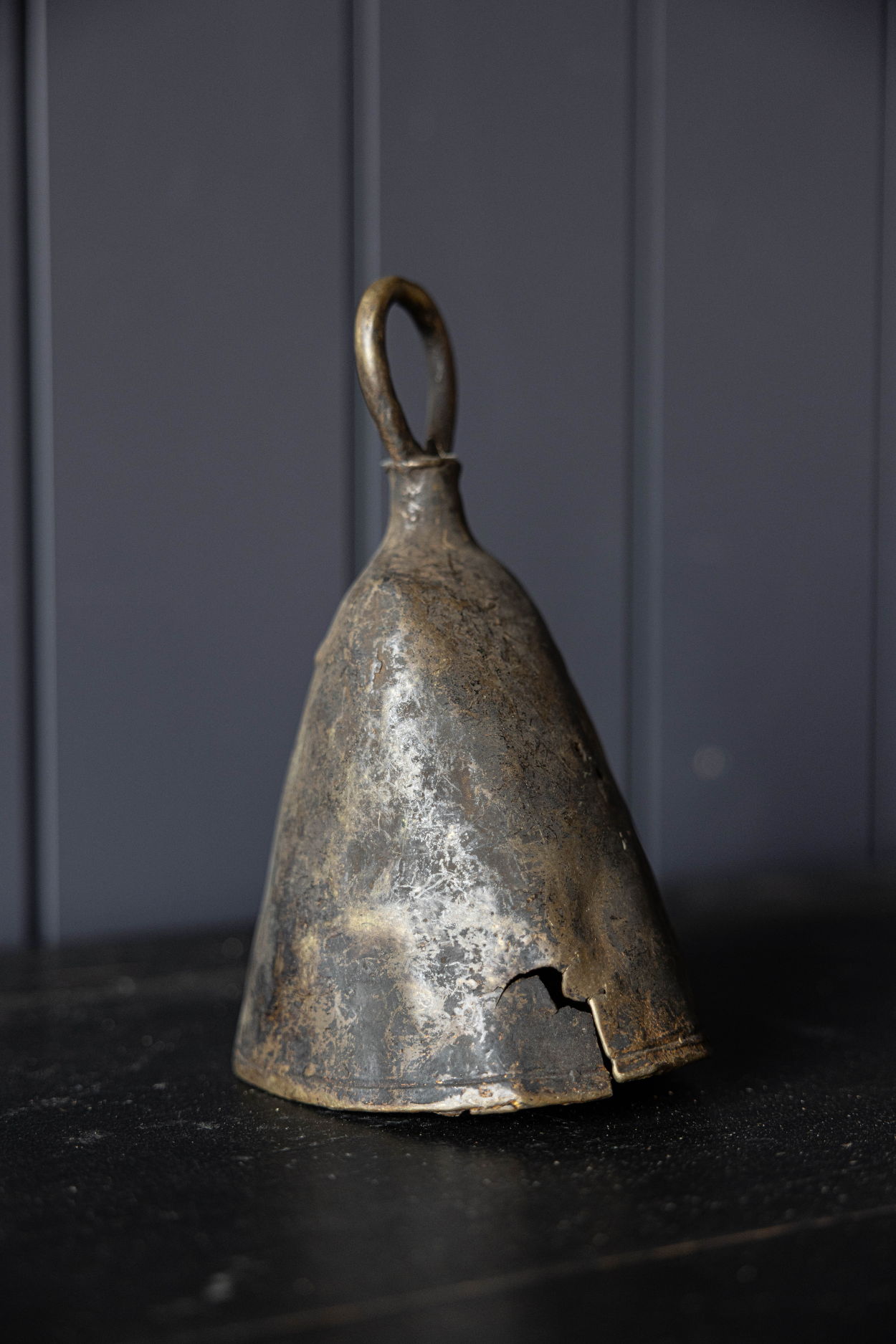 Antique Small Brass Cow Bell | One Of A Kind