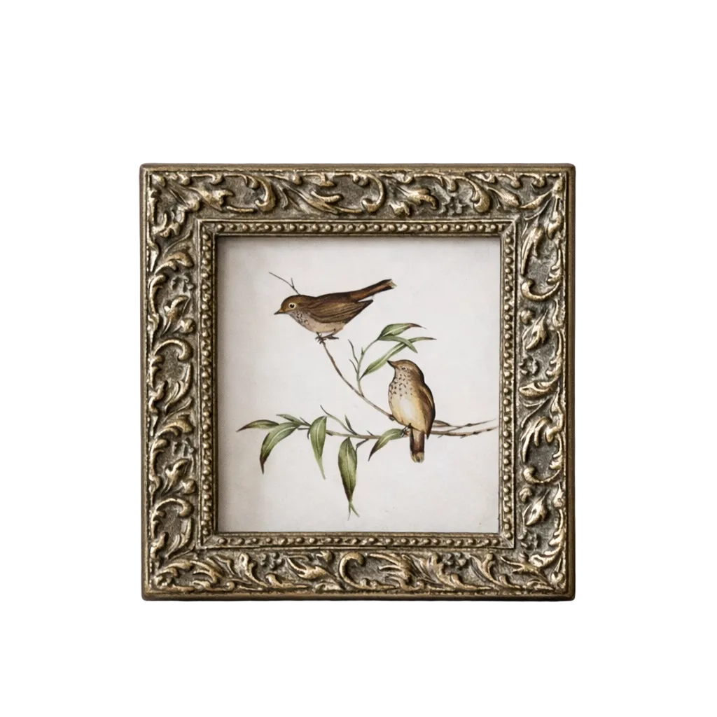 Antique Inspired Carved Square Photo Frame | By Luxe B Co. 