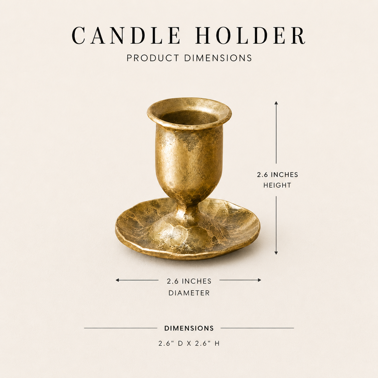 Antique Inspired Iron Taper Candle Holder By Luxe B Co. 