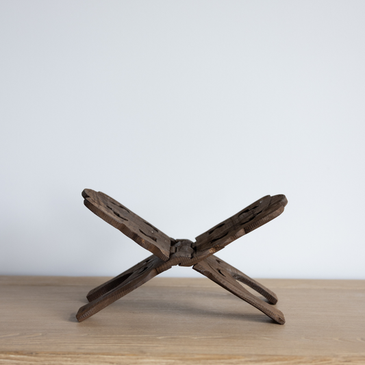 Antique Inspired Reclaimed Wood Book Stand | By Luxe B Co. 