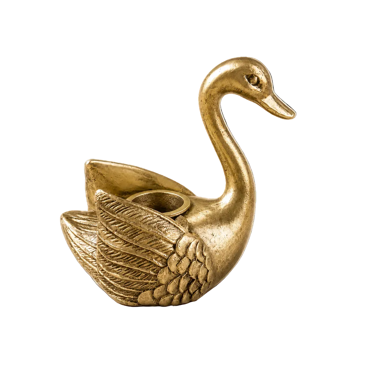 Antique Inspired Swan Tapered Candle Holder By Luxe B Co. 