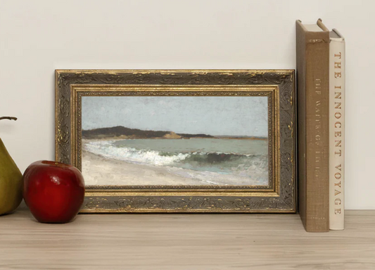 Beach Landscape Framed Antique Art | By Luxe B Co. 