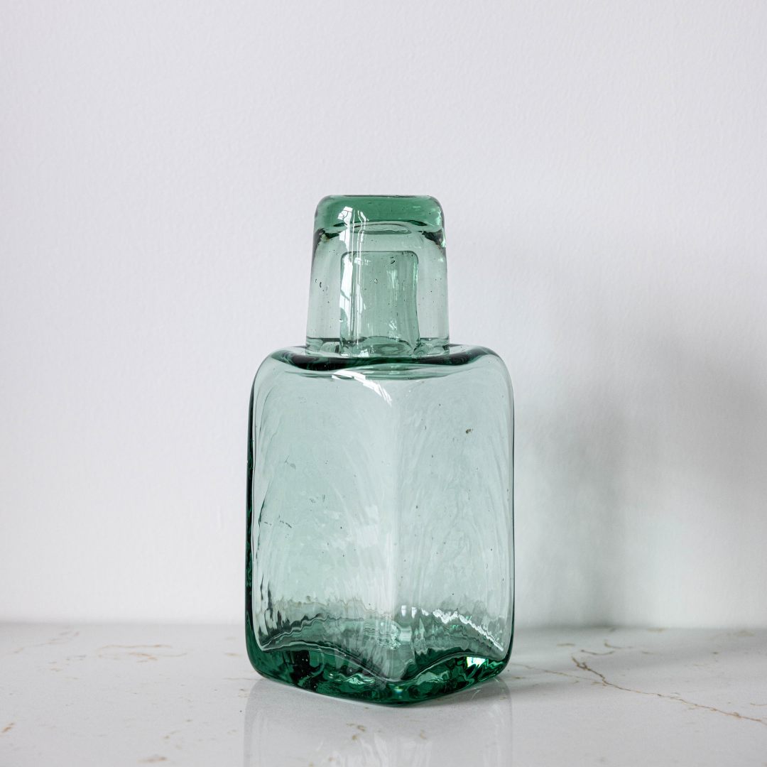 Bedside Water Carafe and Drinking Glass | By Luxe B Co.