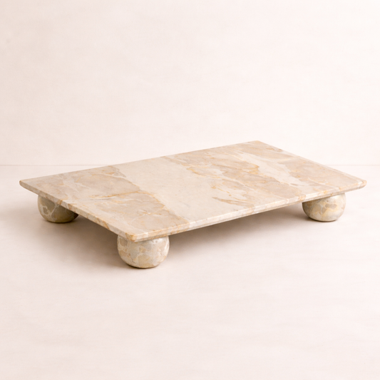 Beige Marble Trivet Riser | By Luxe B Co.